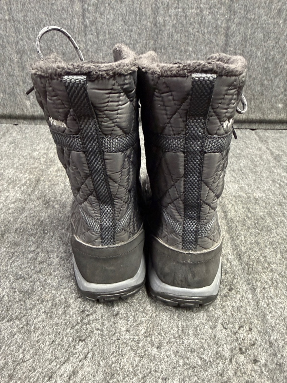 Columbia Omni-grip Waterproof Techlite Black Quilted Lace-Up Winter Boots - Picture 3 of 10